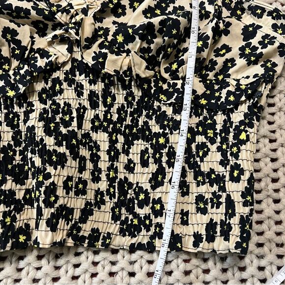 NWT Topshop Smocked Floral Crop Top 8 - Picture 8 of 12